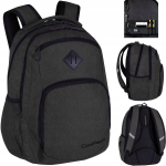 Mokyklinė kuprinė CoolPack Snow Black, 30 l