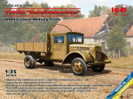 Klijuojamas modelis ICM 35409 WWII German Military Truck V3000S Einheitsfahrerhaus 1/35