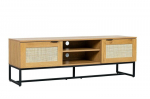 Spintelė TV Capri, rotango, metaliniu pagrindu, 150 cm