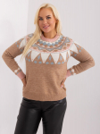 Megztinis moterims Factory Price, smėlio spalvos, XL/XXL