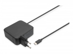 USB-C ne&scaron;iojamojo kompiuterio įkroviklis &ndash; DIGITUS &ndash; 100 W GaN &ndash; Greitas įkrovimas &ndash; Kabelis pridedamas