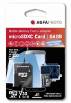 Agfaphoto Microsdxc Uhs I 64gb U3 V30 A1 kortelė