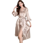 Chalatas moterims Jasmin 405, smėlio spalvos