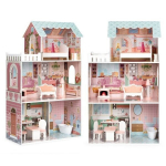 Didelis lėlių namelis Barbė su baldų komplektu Eco Toys D8112