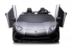 Dvivietis vaiki&scaron;kas elektromobilis Lamborghini Aventador SV Strong vehicle, pilkas