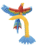 Origami 3D Papūga Creagami, 243 d.