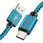 USB į Type-C greitojo įkrovimo laidas, Mėlyna