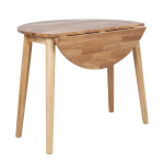 Sodo stalas Home4You Birka, D90x75 cm, rudas