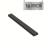 Magnetinė peilių juosta 40.64cm/50.8cm, juoda plieninė. , 40 cm / 15,57 colio