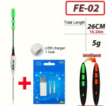 I&scaron;manioji LED Žvejybos Plūdė su Įkrovimo Komplektu, FE-02DS rinkinys