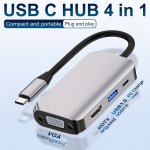 USB C Adapteris MacBook ir Kitoms USB C Įrenginiams , 4 I 1