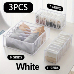3 dalių sulankstomas drabužių laikymo organizatorius. , Baltas