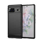 Silikoninė dėklas su juodais anglies pluo&scaron;to įdėklais Google Pixel 7 telefonui