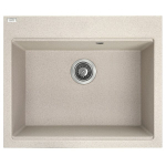 Granitinė virtuvinė plautuvė Laveo Tau SBT_4106, Beige