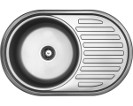 Plieninė virtuvinė plautuvė Kuchinox Faro, SKH_381T, Inox Linen