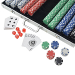 Pokerio rinkinys lagaminėlyje, 1000 žetonų