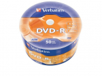 "verbatim dvd-r", matinis sidabrinis, 43788, 4,7 gb, 16x, su verpste, 50 vnt., be spausdinimo galimybės, 12 cm, skirtas duomenų archyvavimui