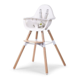 Maitinimo kėdutė Evolu 2 Childwood 2in1, balta,