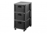 Komoda ROTHO COUNTRY su 3 stalčiais, 50L, pilka 37.5x32.5x71.2 cm