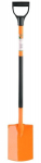 Kastuvas metalinis (DY formos rankena) 118cm oranžinis Flo (35809)
