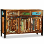 Spintelė, 120x35x76 cm, masyvi perdirbta mediena, Ruda
