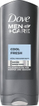Du&scaron;o želė Dove Men + Care Micro Moisture Cool Fresh vyrams 250 ml