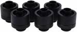 Alphacool Christmas tree connectors 1/4" - 16/10mm, 6 pieces Black (17234)