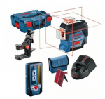 Lazerinis nivelyras Bosch GLL 3-80 C Professional 1x2,0 Ah akum.