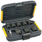 Dewalt smūginių galvučių rinkinys, &scaron;e&scaron;iakampės 1/2" 10-27mm (1612), 9 vnt.