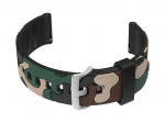 Rubber Watch Strap U13 22mm Juodas/Bežinas-Moro