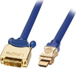 Kabelis Lindy HDMI - DVI-D 0.5 m