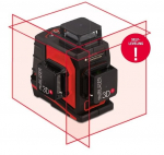 360&deg; linijinis lazerinis nivelyras BMI multiLASER 3D, raudonas spidulys