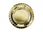 Popierinės vienkartinės lėk&scaron;tutės Gold 18 cm (1 pak/6 vnt)