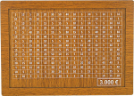 Medinė taupyklė, 3000 EUR, 20x14,5x7,5 cm, ra&scaron;iklis