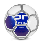 Futbolo kamuolys Spokey Mercury, 5 dydis, baltas/mėlynas