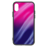 Evelatus Samsung A50 Water Ripple Gradient Color Anti-Explosion Tempered Glass Case Gradient Pink-Purple