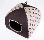 Guolis-būda Hobbydog Igloo R1, 38x38x30 cm, smėlio spalvos