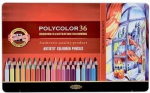 Koh-i-noor Polycolor 36 spalvų pie&scaron;tukai metalinėje dėžutėje