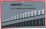 Raktų rinkinys plok&scaron;čiakrypčių 17 vnt. Teng Tools 6-22 mm