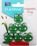 Žalios varlytės magnetukai, 6 vnt.