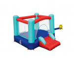 Pripučiamas batutas vaikams Bestway Up, In & Over Spring n' Slide, 250x210x152 cm, mėlynas