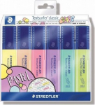 Staedtler Textsurfer Classic Pastel žymekliai, 6 spalvų