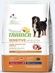 Natural Trainer Sensitive No Gluten vidutinių ir didelių veislių &scaron;unims su antiena 3kg