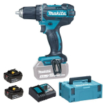 Suktuvas-gręžtuvas Makita DDF482RTJ 18 V 2x5,0 Ah akum.