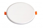 LED įleidžiamas berėmis apvalus &scaron;viestuvas 14W, 155mm, &scaron;iltai balta (3000K)