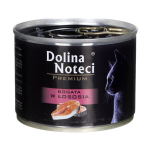Dolina Noteci Premium &scaron;lapias maistas katėms, su la&scaron;i&scaron;a, 185g