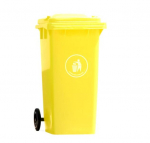 Lauko konteineris 120 l, geltonas