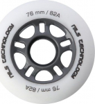 Ratukai riedučiams Nils Extreme 76x24 mm, 82A, balti