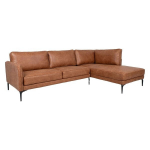 Mink&scaron;tas kampas Home4Yoy Sofia, 257x83/168x82 cm, rudas