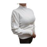Megztinis moterims, baltas, L/XL